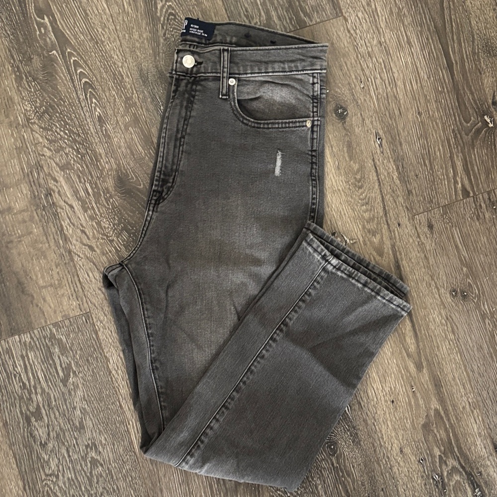 GAP Factory Women's High Rise Jeans - Dark Gray